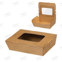 KRAFT BOX ΦΑΓΗΤΟΥ ΣΤΗΜΕΝΟ ΚΑΦΕ 50τμχ