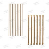 ΚΑΛΑΜΑΚΙΑ ECO ΧΑΡΤΙΝΑ KRAFT ΚΑΦΕ ΣΥΣΚΕΥΑΣΜΕΝΑ 500τμχ