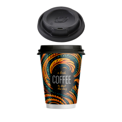 SET ΠΟΤΗΡΙ DOUBLE 12oz FRESH COFFEE ΖΕΣΤΟ 500τμχ