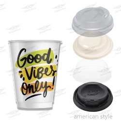 SET FREDDO - ΖΕΣΤΟ ΠΟΤΗΡΙ DOUBLE 12oz GOOD VIBES + ΚΑΠΑΚΙΑ 500τμχ