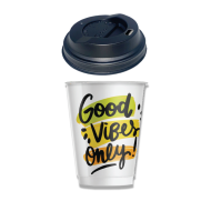 GOOD VIBES SET ΖΕΣΤΟΥ ΠΟΤΗΡΙ DOUBLE 12oz + ΠΙΠΙΛΑ ΜΑΥΡΗ AMERICAN 500τμχ