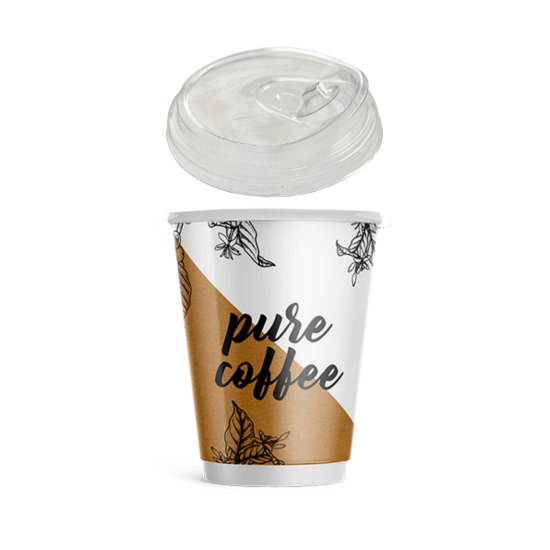 PURE COFFEE SET FREDDO - ΖΕΣΤΟΥ ΠΟΤΗΡΙ DOUBLE 12oz + PET ΠΙΠΙΛΑ ΔΙΑΦΑΝΗ 500τμχ