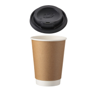 KRAFT SET ΖΕΣΤΟΥ ΠΟΤΗΡΙ DOUBLE 14oz + ΠΟΜΠΕ ΚΑΠΑΚΙΑ 8mm 500τμχ