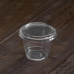 ΠΟΤΗΡΙ PET 250ml ΖΑΧΑΡΟΠΛΑΣΤΙΚΗΣ + ΚΑΠΑΚΙ ΧΩΡΙΣ ΤΡΥΠΑ FLAT 50τμχ