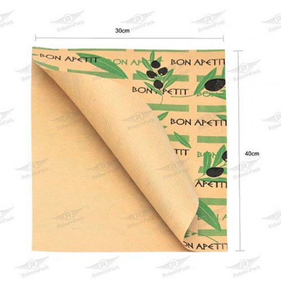  ΣΟΥΠΛΑ 30x40cm KRAFT ΚΑΦΕ 80gsm ΕΛΙΑ 1000τμχ