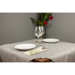 ΤΡΑΠΕΖΟΜΑΝΤΗΛΟ 100x100cm DAMA CANVAS ΜΑΥΡΟ ΑΝΑΓΛΥΦΟ 3x50τμχ