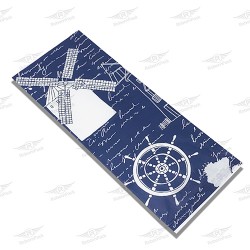 ΘΗΚΗ ΓΙΑ ΜΑΧΑΙΡΟΠΙΡΟΥΝΑ 9,5x24cm ΑΝΑΓΛΥΦΗ 3D ISLAND ΜΕ ΧΑΡΤΟΠΕΤΣΕΤΑ 8x125τμχ