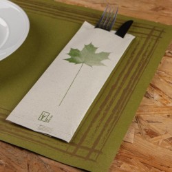 ΘΗΚΗ ΓΙΑ ΜΑΧΑΙΡΟΠΙΡΟΥΝΑ 8,5x25cm GRASS PAPER 100gr LEAF ΜΕ ΧΑΡΤΟΠΕΤΣΕΤΑ 10x125τμχ