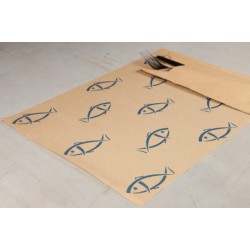 ΣΟΥΠΛΑ 30x40cm HAVANA KRAFT ΑΝΑΚΥΚΛΩΜΕΝΟ 45gsm FISH 10x250τμχ