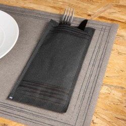 ΘΗΚΗ ΓΙΑ ΜΑΧΑΙΡΟΠΙΡΟΥΝΑ 11x25cm VENETIAN GLITTER 90gr ΜΑΥΡΗ ΜΕ ΧΑΡΤΟΠΕΤΣΕΤΑ 8x125τμχ