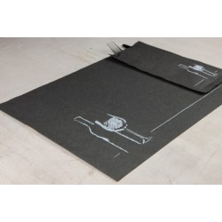 ΣΟΥΠΛΑ 30x40cm GLITTER VENETIAN ΑΝΑΚΥΚΛΩΜΕΝΟ 90gsm BLACK 4x250τμχ