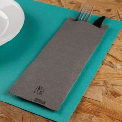 ΘΗΚΗ ΓΙΑ ΜΑΧΑΙΡΟΠΙΡΟΥΝΑ 8,5x25cm GLITTER VENETIAN 90gr ΓΚΡΙ ΜΕ ΧΑΡΤΟΠΕΤΣΕΤΑ 10x125τμχ