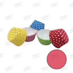 ΧΑΡΤΙΝΕΣ ΦΟΡΜΕΣ ΨΗΣΙΜΑΤΟΣ ΜΙΑΣ ΧΡΗΣΗΣ CUPCAKE ΠΟΥΑ ΡΟΖ 5/7x4cm 135τμχ